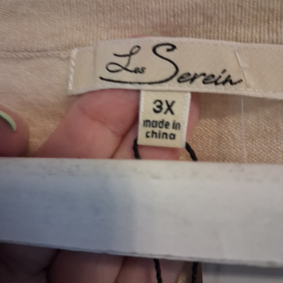 V-Neck Beige Sweater - Picture 3 of 7